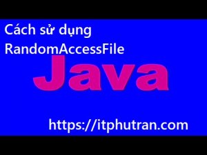 Cách sử dụng RandomAccessFile (java.io package) trong java