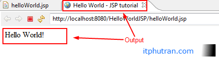 Lập trình web với JSP/SERVLET - Bài 1 - Tạo chương trình đầu tiên HelloWorld