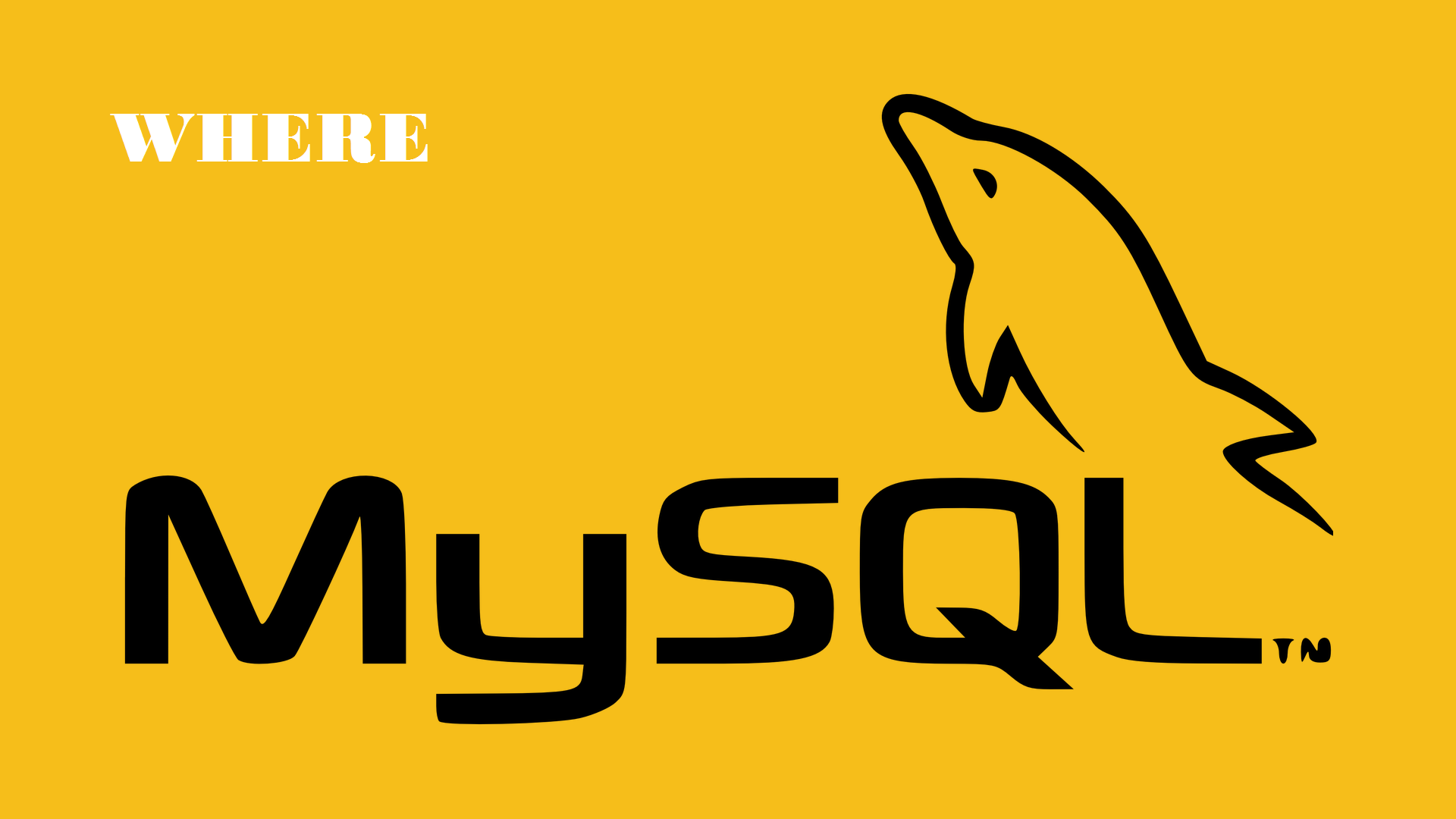 mệnh đề where trong mysql