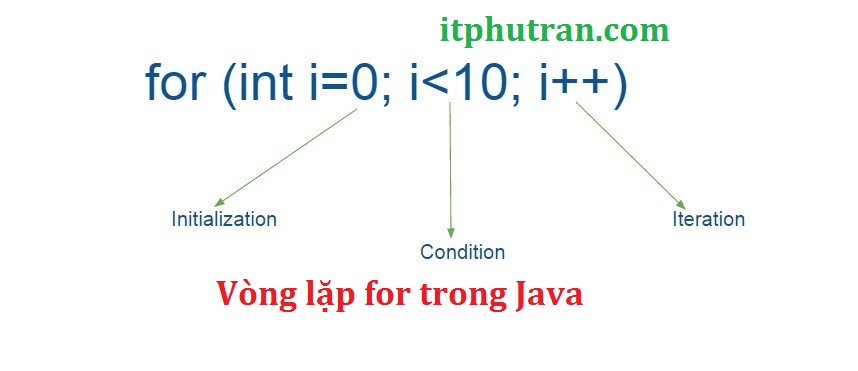 vòng lặp for trong java