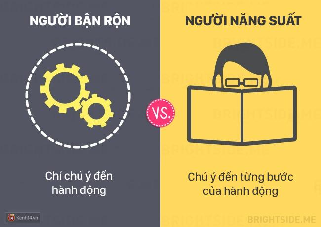 Sự khác biệt giữa người bận rộn và người năng suất cao